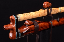 Yellow Cedar Burl Native American Flute, Minor, High C-5, #G9Ca